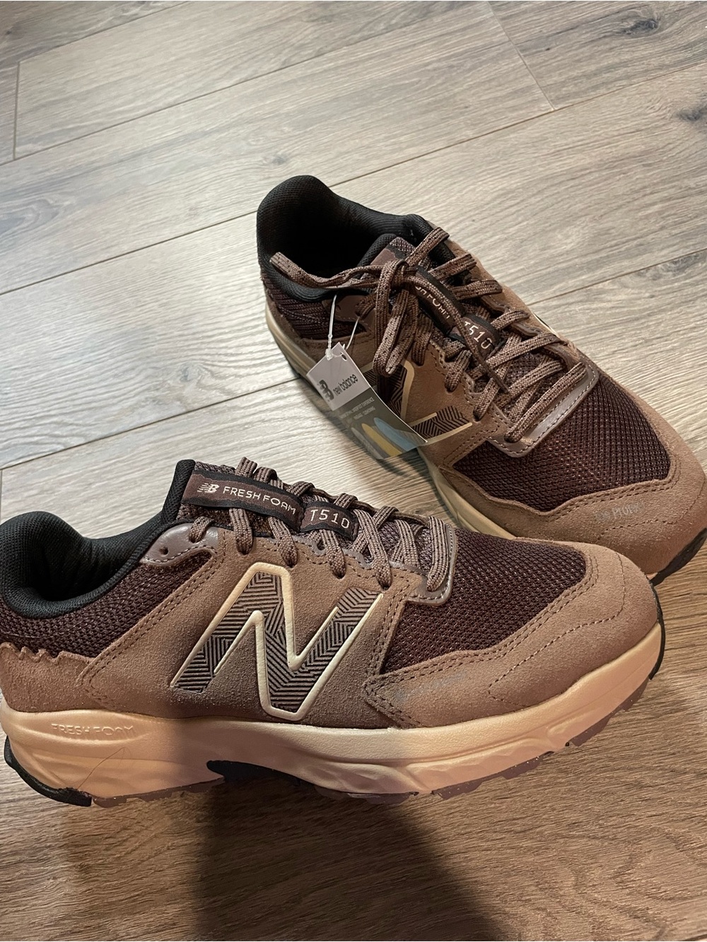 New Balance women’s Fresh Foam T510 Brown Athletic Sneakers